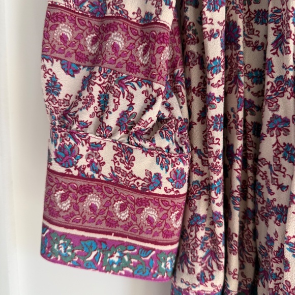 Sezane Floral Mini Dress - Pink and Blue - Picture 6 of 12